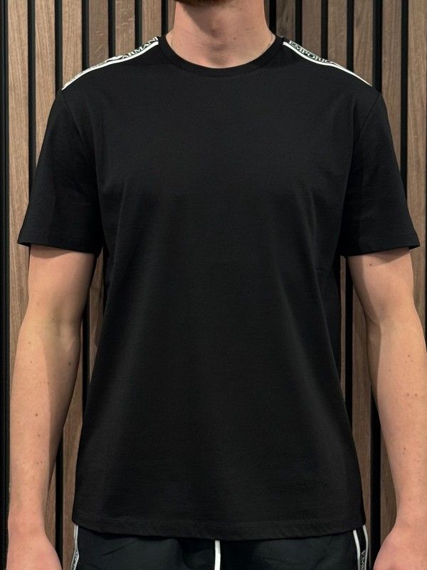 Emporio Armani - Man Jersey T-shirt Beachwear - Zwart