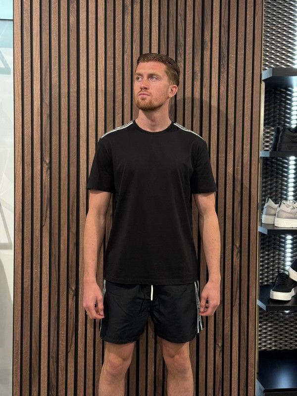 Emporio Armani - Man Jersey T-shirt Beachwear - Zwart