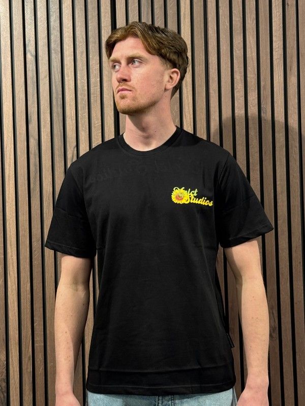 Explicit - Flowers Tee - Zwart