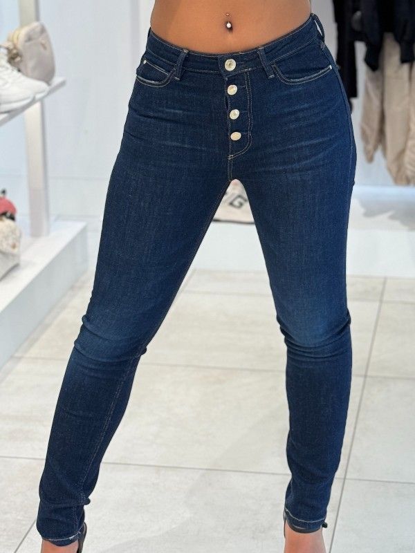 Guess - 1981 Exposed Button - Blauw