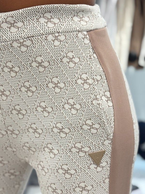 Guess - 4G Rhombus Jacquard Straight - Beige