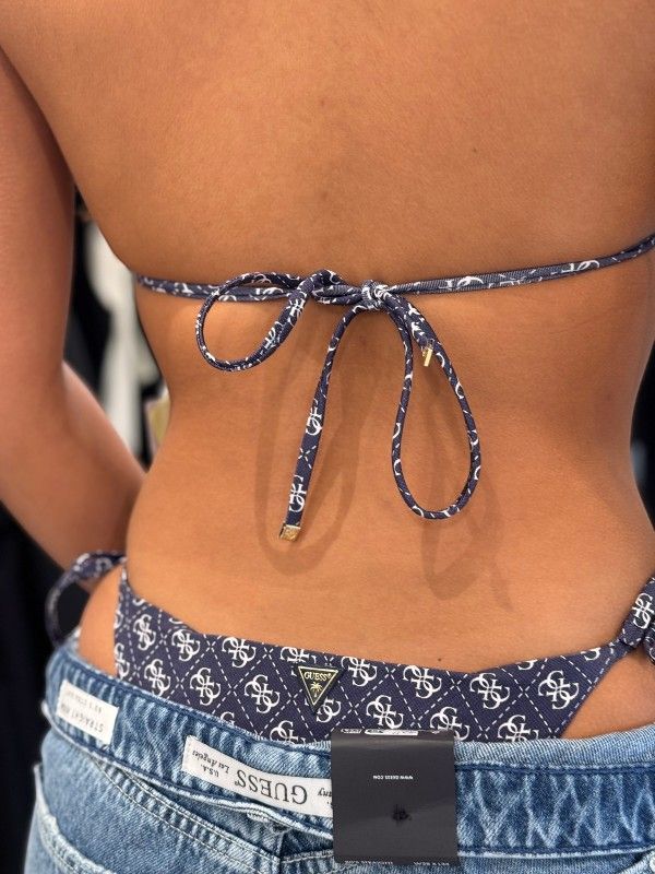 Guess - 4G String Brief Bikini Broekje - Blauw