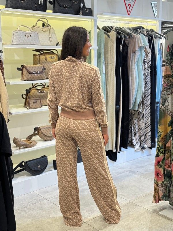 Guess Active - 4G Allover Jacquard Long Pants - Beige