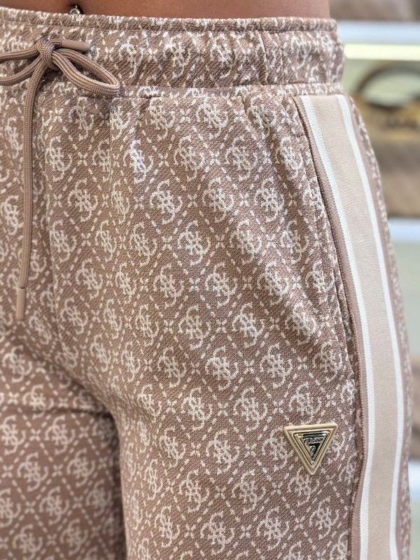 Guess Active - 4G Allover Jacquard Long Pants - Beige