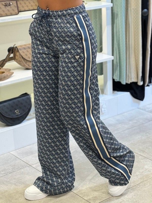 Guess Active - 4G Allover Jacquard Long Pants - Blauw