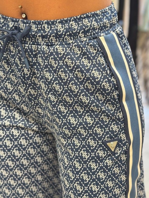 Guess Active - 4G Allover Jacquard Long Pants - Blauw