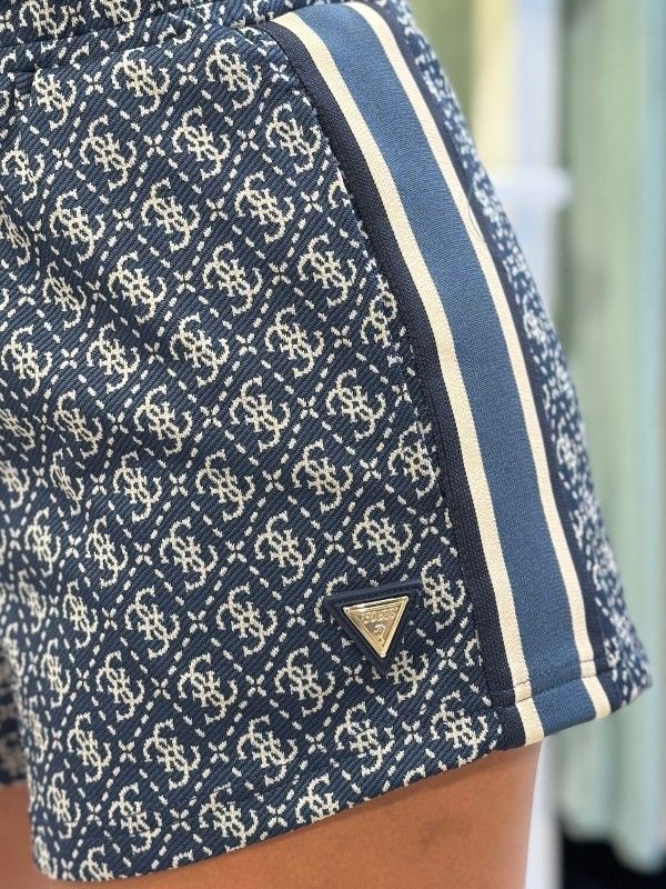 Guess Active - 4G Allover Jacquard Shorts - Blauw