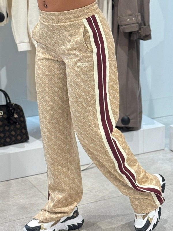 Guess Active - 4G Jacquard Straight Leg Pants - Bruin