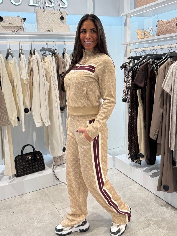 Guess Active - 4G Jacquard Straight Leg Pants - Bruin