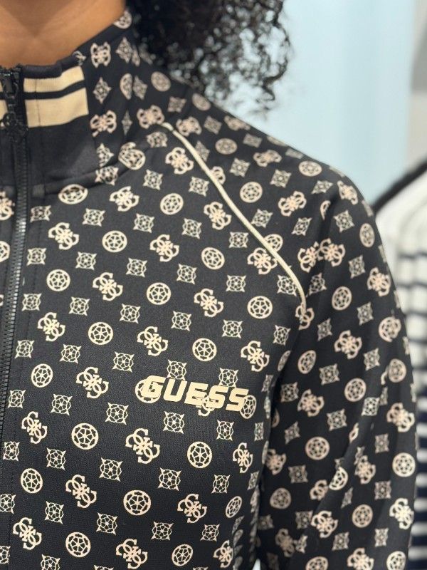 Guess Active - Aggie Full Zip Sweatshirt - Zwart