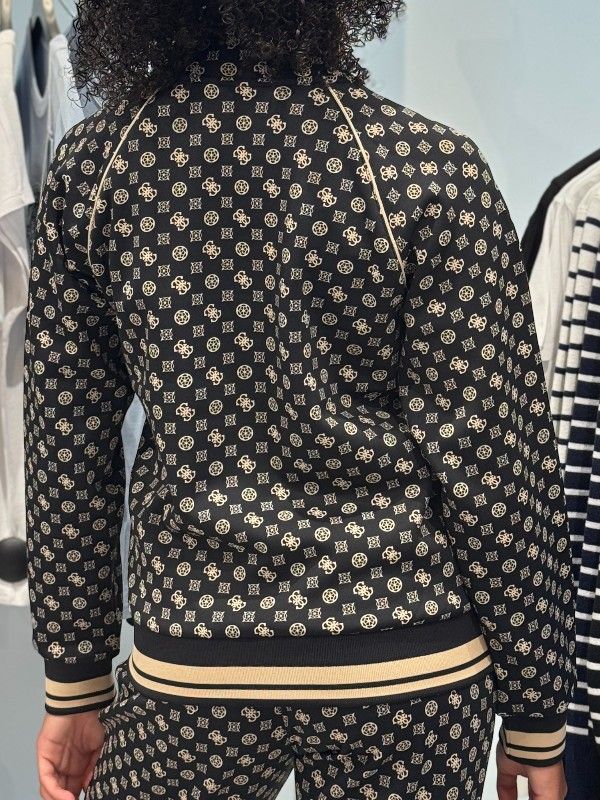 Guess Active - Aggie Full Zip Sweatshirt - Zwart