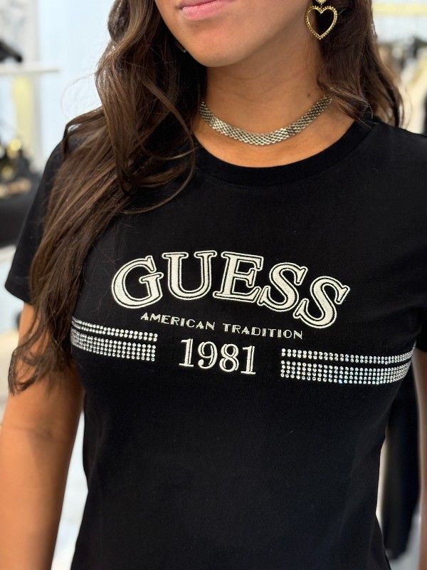 Guess Active - Alda Cn Ss T-shirt - Zwart