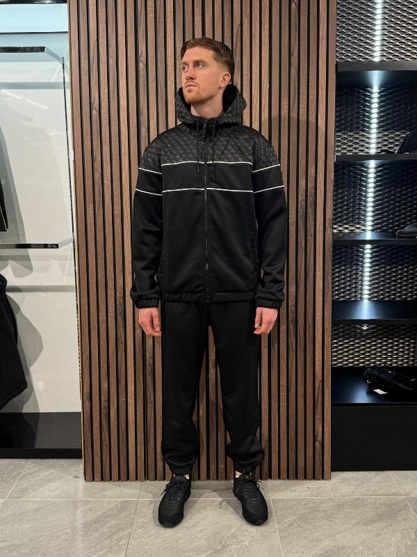 Guess Active - Anoki 4G Zip Hoodie Sweatshirt - Zwart