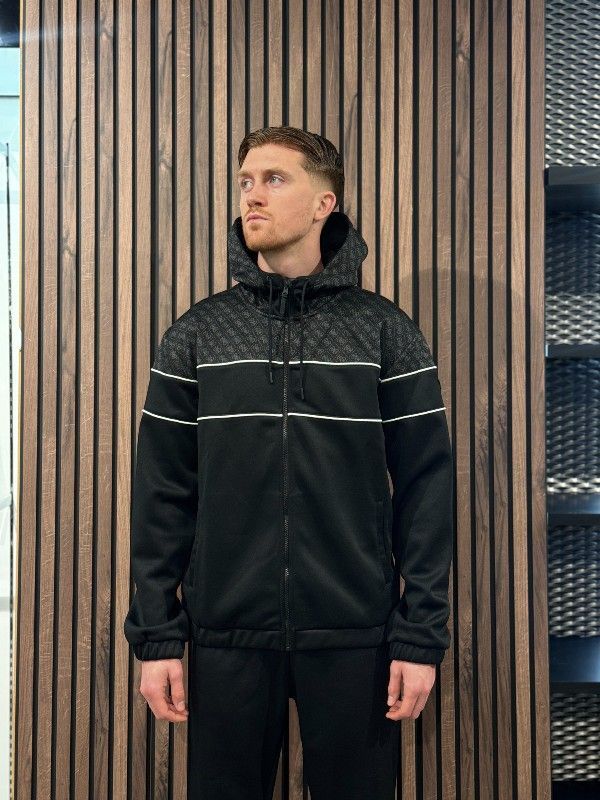 Guess Active - Anoki 4G Zip Hoodie Sweatshirt - Zwart