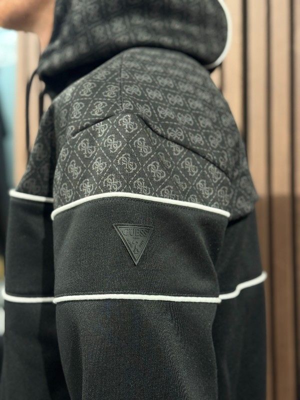 Guess Active - Anoki 4G Zip Hoodie Sweatshirt - Zwart