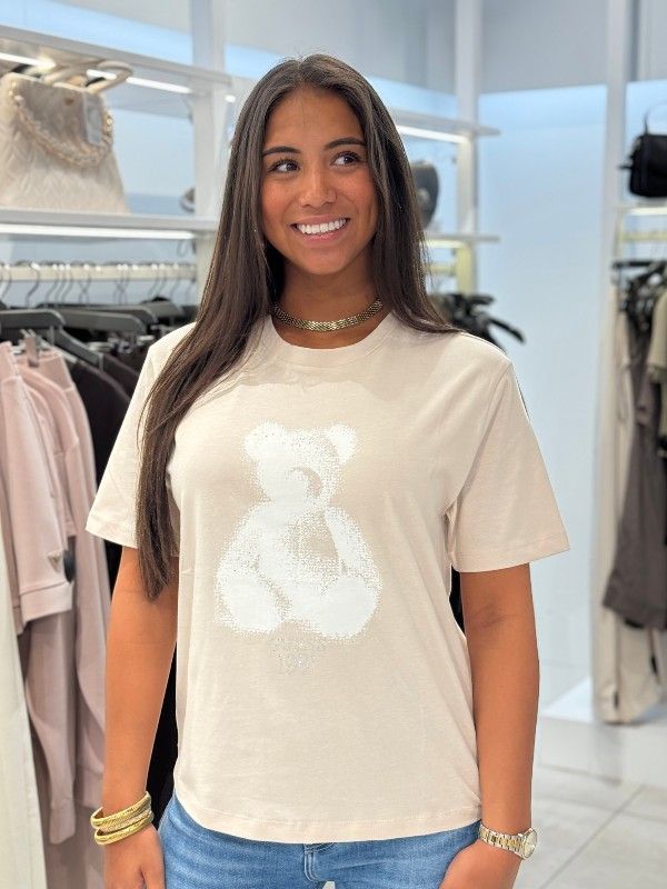 Guess Active - Bear Ss T-shirt - Beige