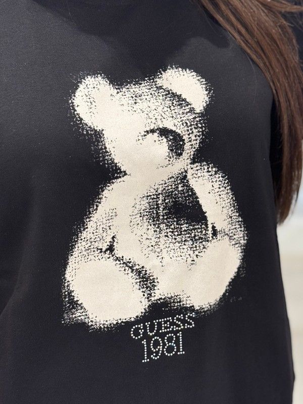 Guess Active - Bear Ss T-shirt - Zwart