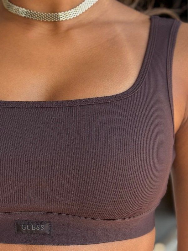 Guess Active - Blossom Rib Bralette - Bruin