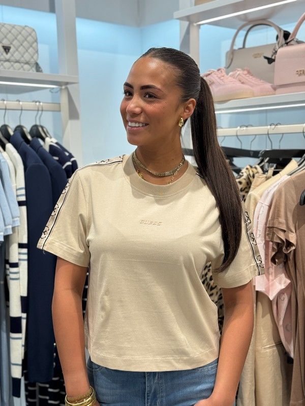 Guess Active - Britney Crop Tee - Beige