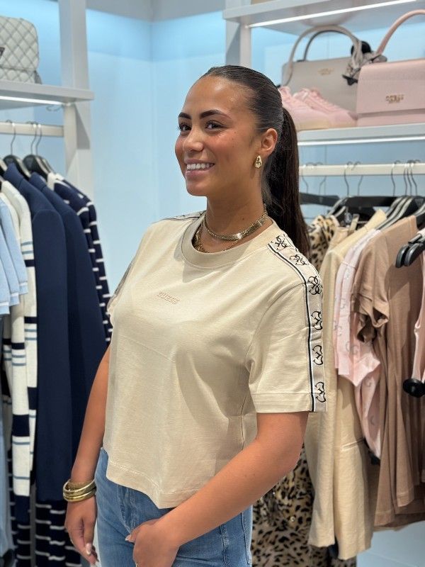 Guess Active - Britney Crop Tee - Beige