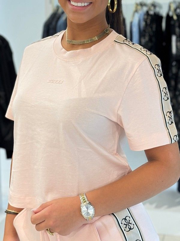 Guess Active - Britney Crop Tee - Roze