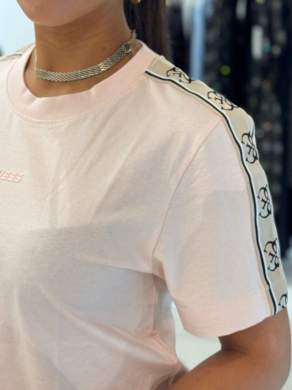 Guess Active - Britney Crop Tee - Roze