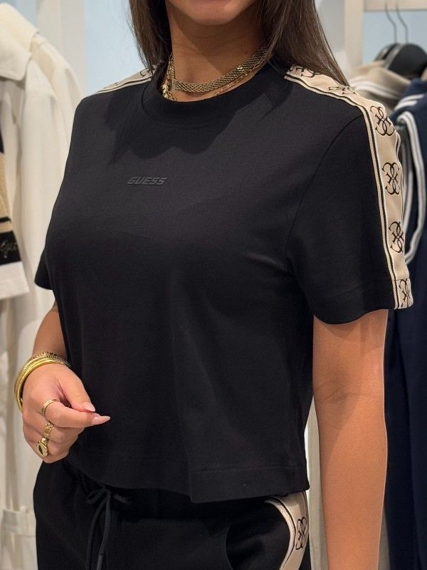 Guess Active - Britney Crop Tee - Zwart