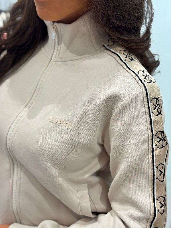 Guess Active - Britney Full Zip Sweatshirt - Beige