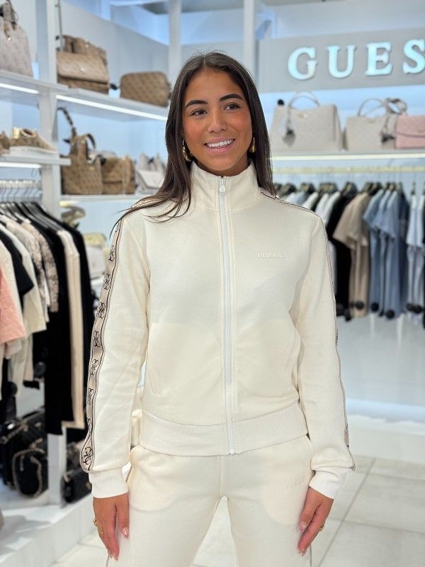 Guess Active - Britney Full Zip Sweatshirt - Beige