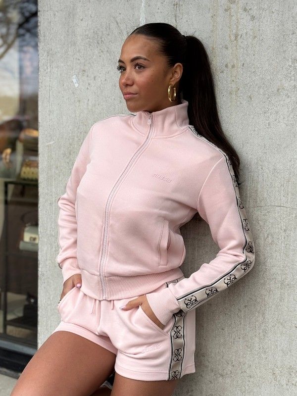 Guess Active - Britney Full Zip Sweatshirt - Roze