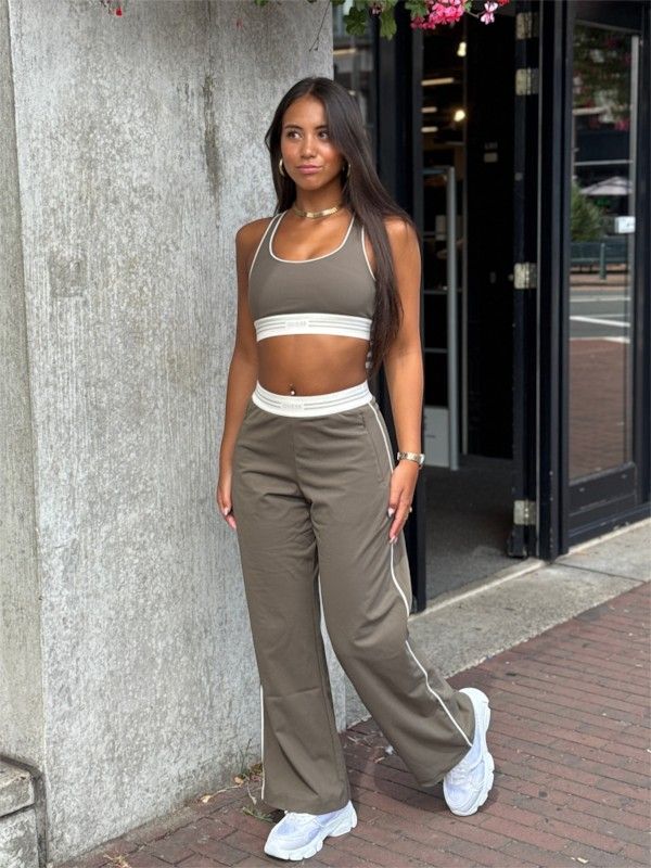 Guess Active - Brunella Wide Leg Pant - Groen