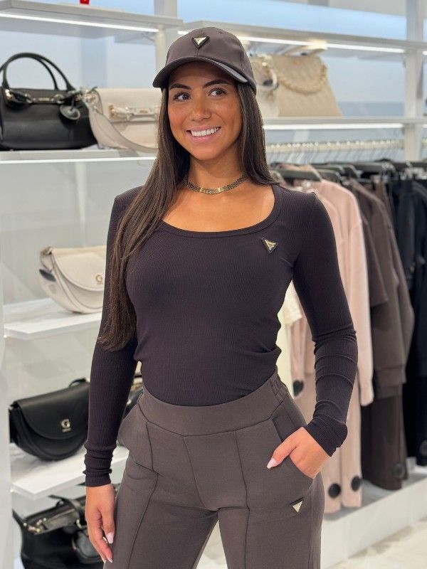Guess Active - Colette LS Rib Top - Bruin