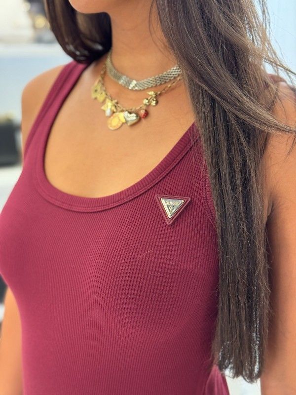 Guess Active - Colette Rib Tank - Rood