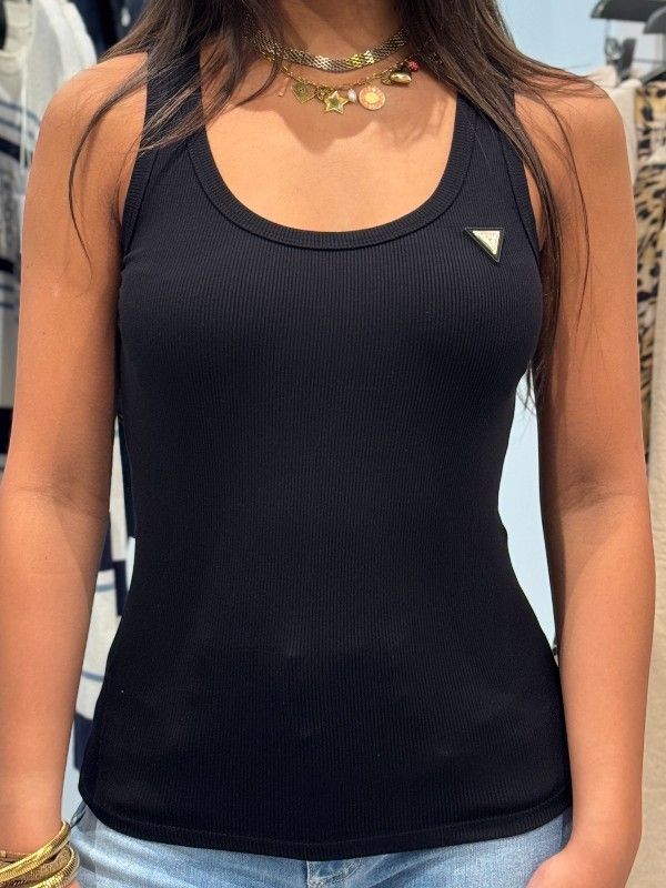 Guess Active - Colette Rib Tank - Zwart