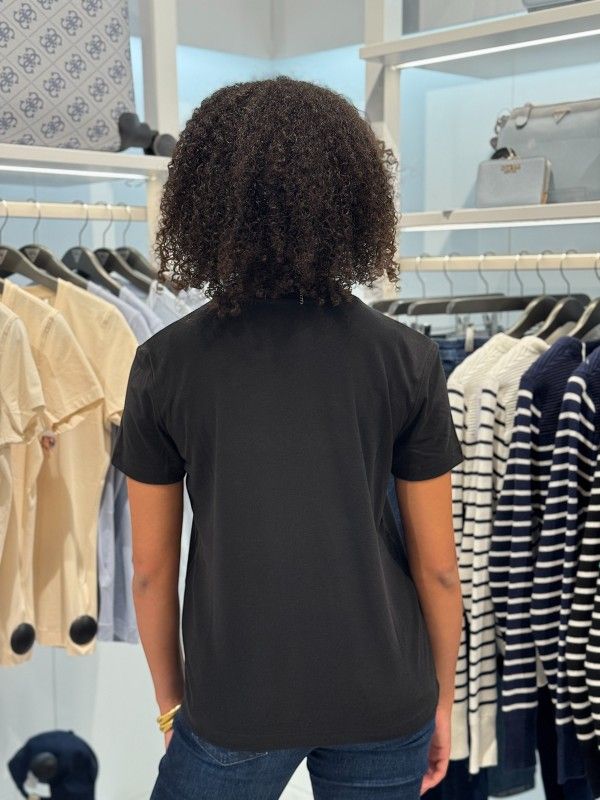 Guess Active - Dora Knit-Collar Tee - Zwart