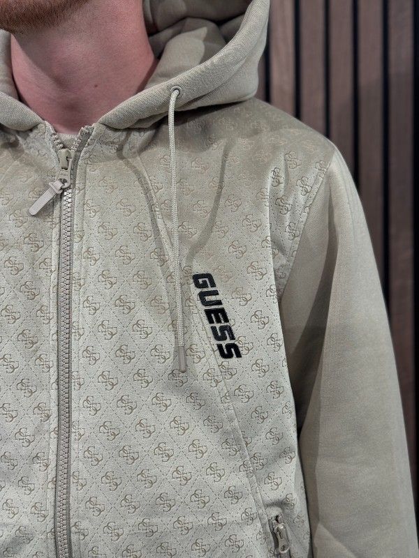 Guess Active - Elki Hoodie Padded Jacket - Beige