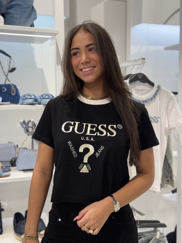 Guess Active - Filanta Crop Tee - Zwart