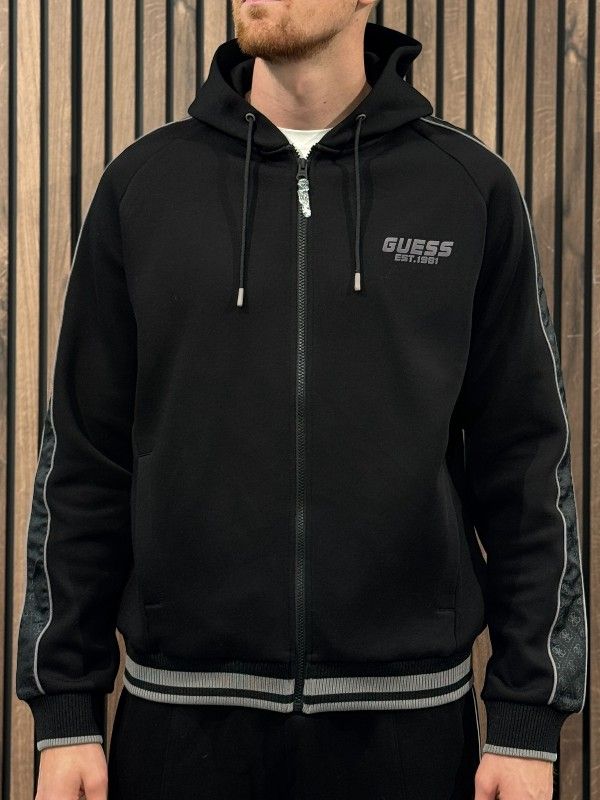 Guess Active - Finlo Zipped Hoodie - Zwart