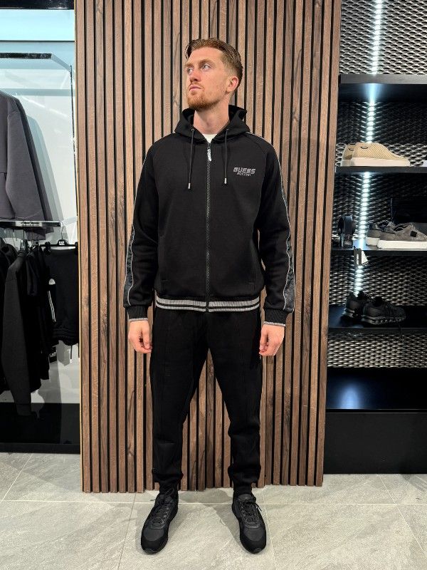 Guess Active - Finlo Zipped Hoodie - Zwart