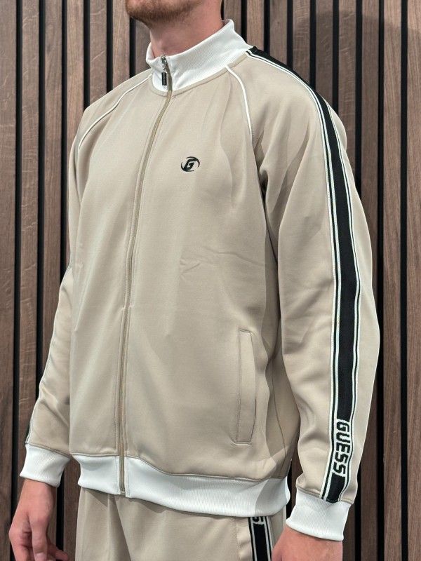 Guess Active - Fulvio Full Zip Sweatshirt - Beige