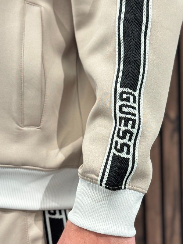 Guess Active - Fulvio Full Zip Sweatshirt - Beige