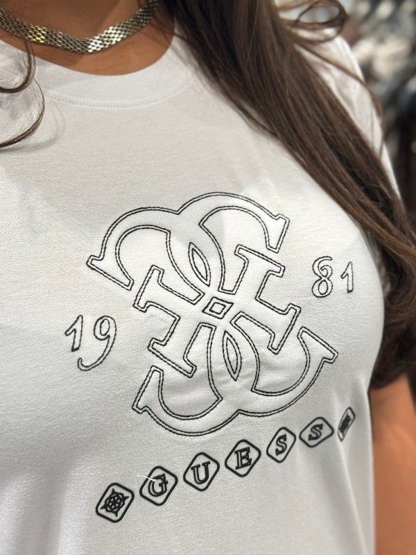 Guess Active - Gabi Ss Cn T-shirt - Wit