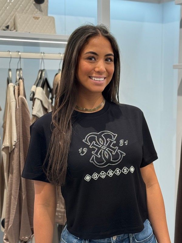 Guess Active - Gabi Ss Cn T-shirt - Zwart