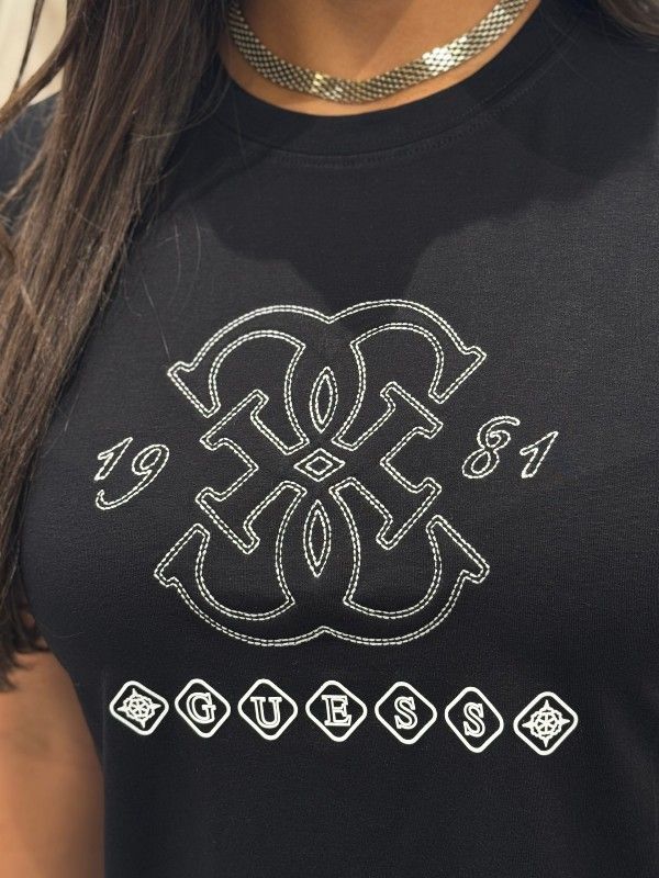 Guess Active - Gabi Ss Cn T-shirt - Zwart