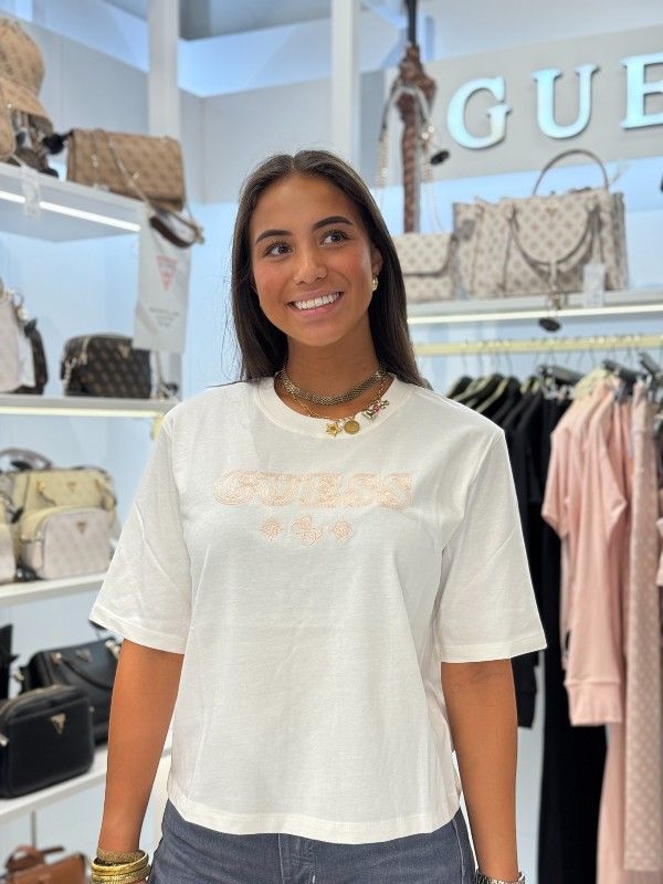 Guess Active - Gloria Boxy T-shirt - Wit