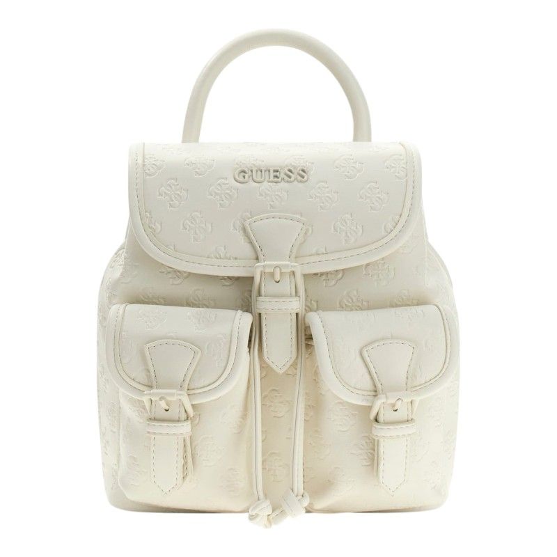 Guess Active - Litzy 4G Debossed Back Pack - Wit