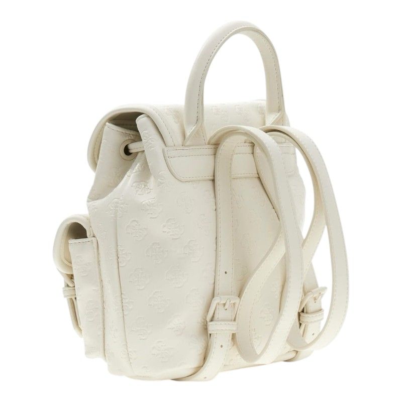 Guess Active - Litzy 4G Debossed Back Pack - Wit