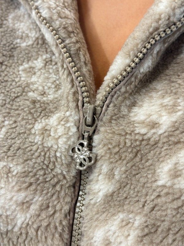 Guess Active - Louise Sherpa Full-Zip Jacket - Beige