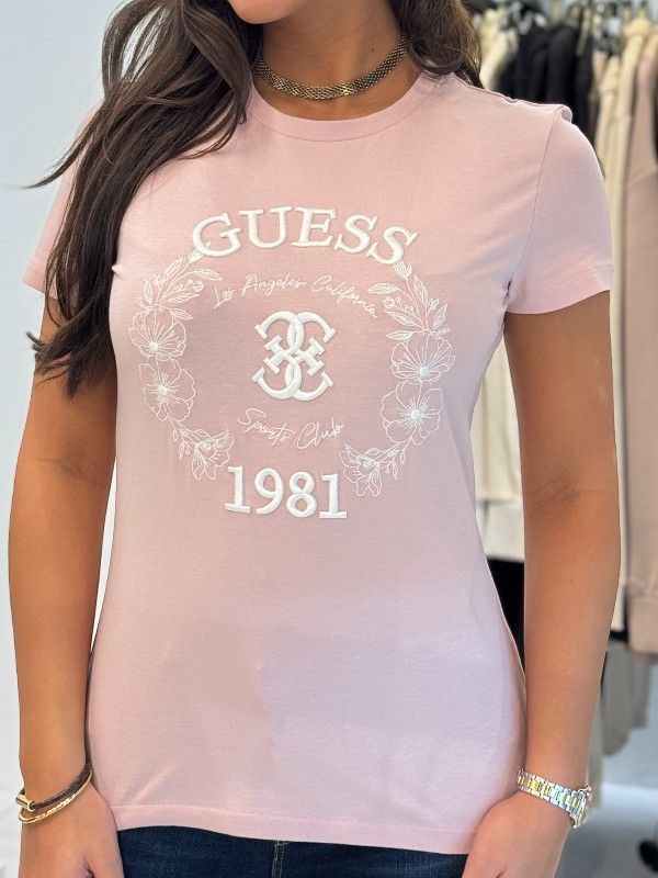 Guess Active - Maddalena Cn Ss T-shirt - Roze