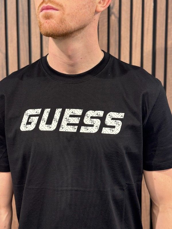 Guess Active - Maska Cn Ss T-shirt - Zwart